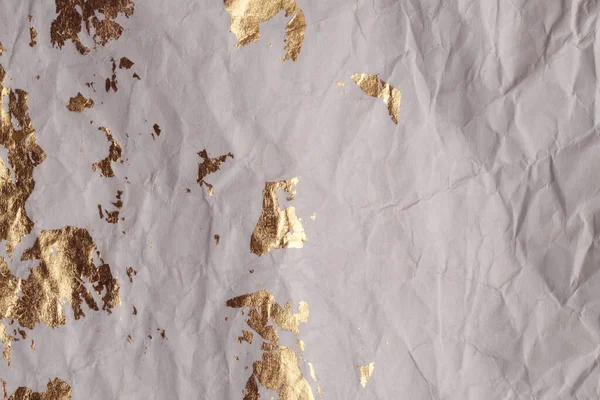 Křupavé Papírové Textury Malují Třpytivé Skvrny Stěně Abstraktní Zlato Nacre — Stock fotografie
