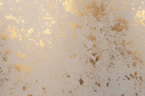 Crumble Papel Textura Pintura Brilho Brilho Mancha Parede Abstrato Ouro — Fotografia de Stock