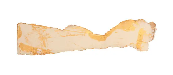 Порванная Пустая Старая Гранж Золото Штук Текстуры Картонной Бумаги Изолированы — стоковое фото