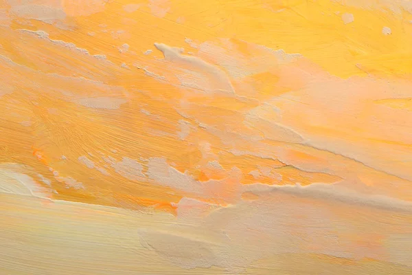 Arte Óleo Acrílico Mancha Mancha Parede Pintura Abstrato Cor Amarela — Fotografia de Stock