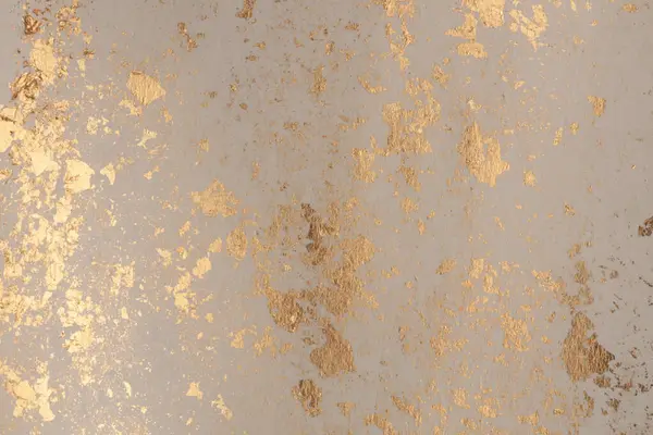 Křupavé Papírové Textury Malují Třpytivé Skvrny Stěně Abstraktní Zlato Nacre — Stock fotografie