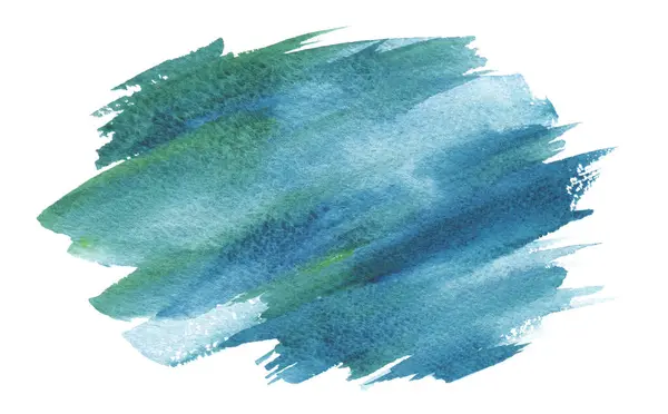 Bläck Akvarell Handritade Utstryk Svullen Pensel Målning Desing Element Våt — Stockfoto