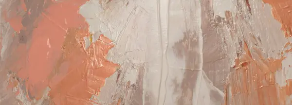Arte Abstrato Acrílico Mancha Blot Pintura Parede Bronze Rosa Nacre — Fotografia de Stock