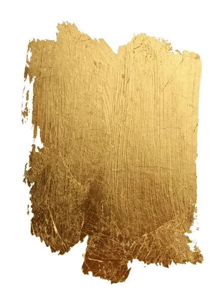 Grunge Ouro Bronze Brilho Cor Esfregaço Quadro Pintura Branco Brilho Imagem De Stock