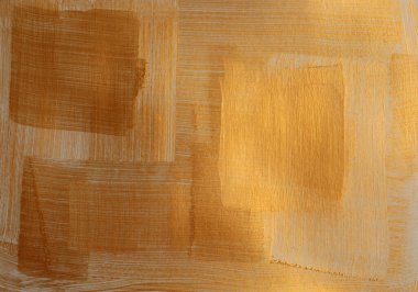 Geometrik çizgi lekeli kağıt duvar boyası. Soyut doku altın, bronz renk lekesi fırça darbesi dokusu, arkaplan.
