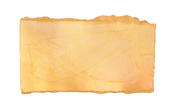 Torn Empty Old Grunge Gold Pieces Texture Cardboard Paper Frame stockbilde