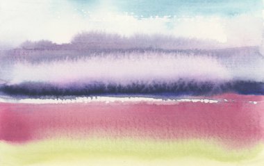 Mürekkepli suluboya el, arka planda ıslak kağıt dokusu üzerine duman lekesi çizdi. Yapıştırıcı rengi.