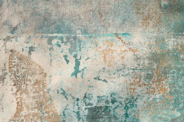 stock image Grunge beige, blue dirty canvas denim fabric stain grain texture background.