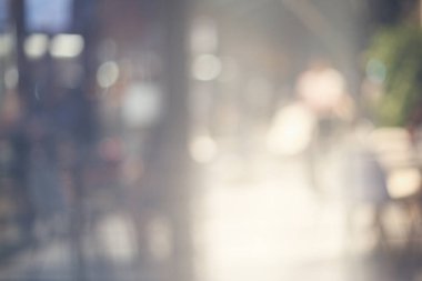 Soyut bulanık hafif odak yanıp sönen bej fotokopi arkaplanı. Işık ve gölge duman kırılması.