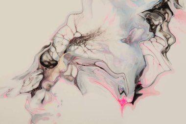 Sanat soyut akışı akrilik renkli boya duvarı döker. Dalga lekesi arkaplanı. Mermer tahıl dokusu .