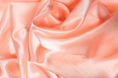 Altın bej pembe inci dalga kumaş kumaş. Soyut doku kopyalama alanı arkaplanı.