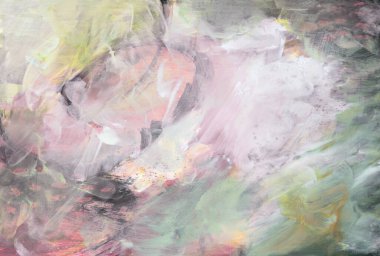 Sanat yağı ve akrilik el fırça darbesi lekeli boya duvarı. Soyut doku arkaplanı.