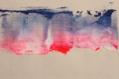 Grunge bej rengi kot kumaş, boya lekeli fırça darbesi lekesi lekeli. Atr Doku soyut çerçeve boş arkaplan.