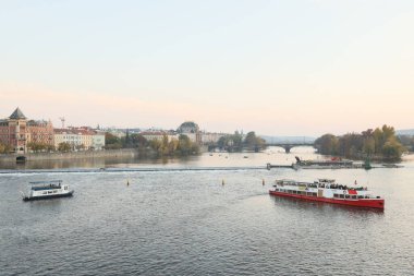 Prag şehrinin manzarası