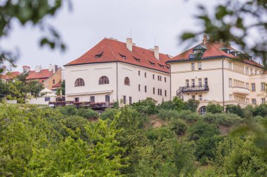Eski Cezrumlov kasabasının kalesi. Czech Cumhuriyeti, Avrupa