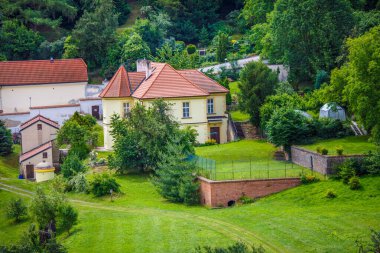 Czech Cumhuriyeti 'nin güzel yaz manzarası