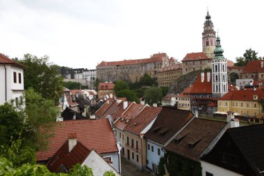 Şehirdeki eski kasabanın manzarası