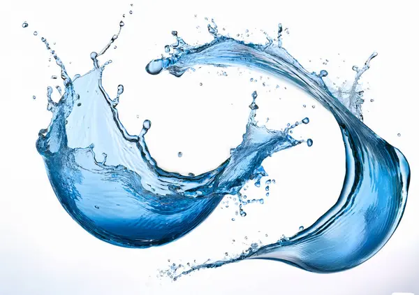 Beyaz arkaplanda su damlası