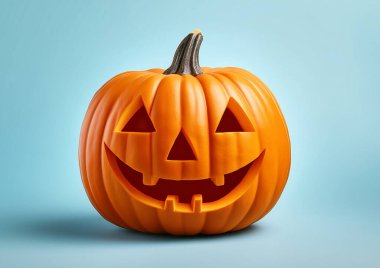 Cadılar Bayramı balkabağı. 3d oluşturma.