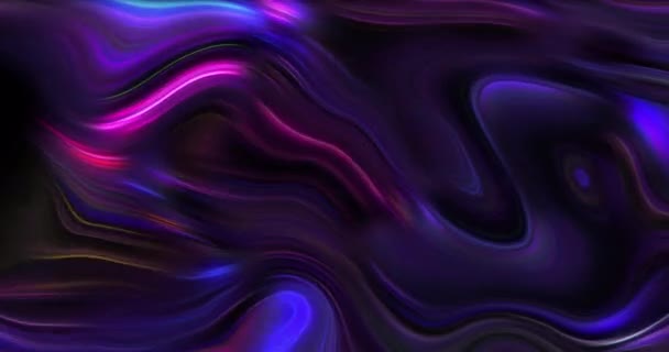 Abstract Neon Liquid Dynamic Background — Video Stock