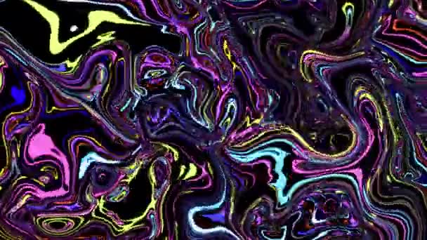 Neon Colours Space Liquid Background — Video Stock