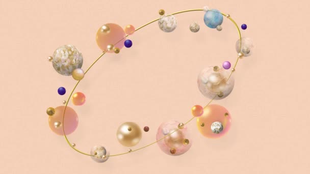 Art Space Magenta Jewellery Background — Stok video