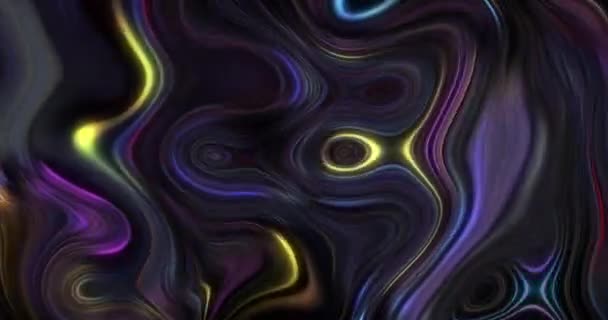 Abstract Glow Fashion Dark Liquid Dynamic Background — Video Stock