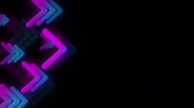 Art dynamic move neon arrows space background