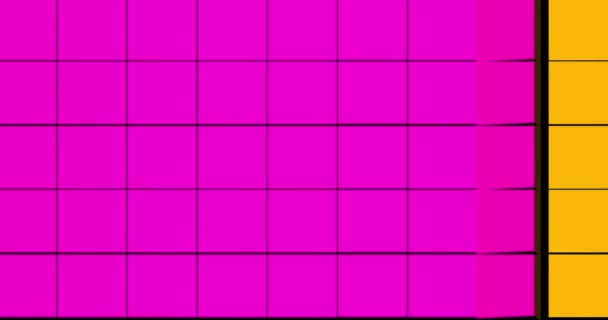 Cube Retro Animation Colour Transition — Stockvideo