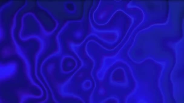 Dark Blue Liquid Neon Seamless Wave Background — Video Stock