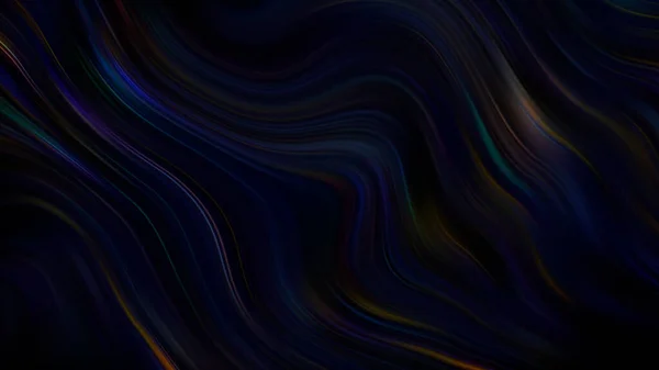 Vykreslování Vesmírné Vlny Kapalina Neon Tmavě Modrý Gradient Splash Pozadí — Stock fotografie
