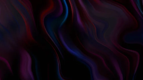 3Dレンダリング空間波液体ネオンダークマゼンタ色グラデーションスプラッシュ背景 ホログラフィーとウェブコンセプト — ストック写真