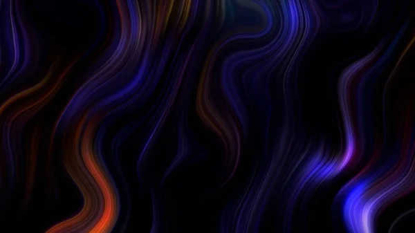 3Dレンダリング空間波液体ネオンダークマルチカラースプラッシュ背景 ホログラフィーとウェブコンセプト — ストック写真