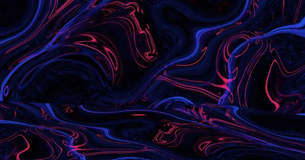 Espaço Renderização Onda Fluido Líquido Neon Multicolor Splash Fundo Holografia — Fotografia de Stock