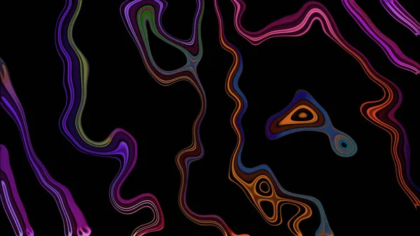 Waardoor Ruimte Vloeistof Golf Vloeistof Neon Multicolour Splash Achtergrond Holografie — Stockfoto
