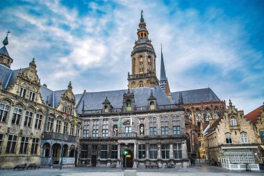 Veurne Furnes, Batı Flanders, Belçika ana meydanı