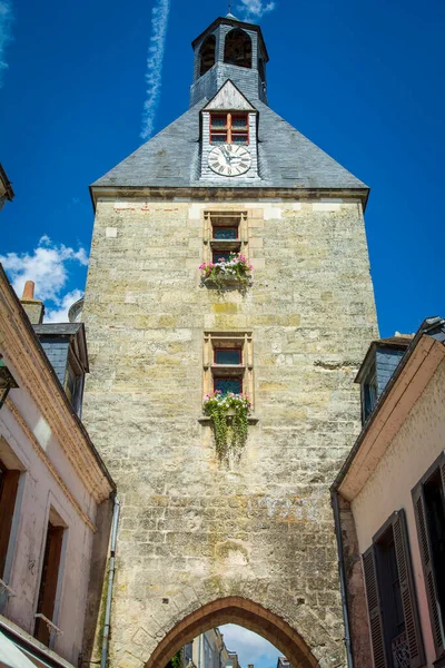 Amboise Loire Valley França Famosa Torre Relógio Referência — Fotografia de Stock
