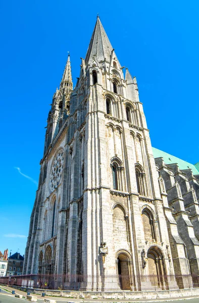 Kathedraal Van Chartres Oriëntatiepunt Frankrijk Gotische Architectuur — Stockfoto