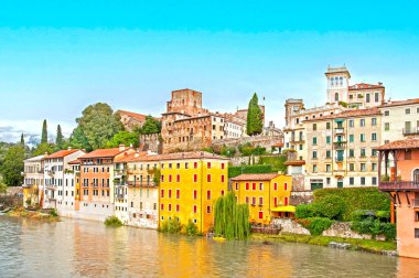 Bassano del Grappa - kasaba Kuzey İtalya (Veneto)