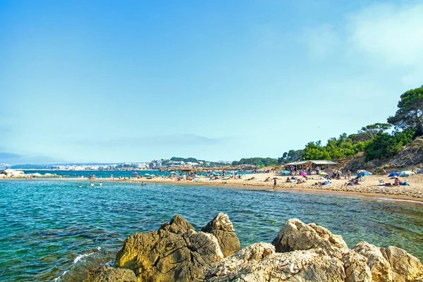 Spiaggia Sant Marti Empuries Escala Sulla Costa Brava Catalogna Spagna — Foto Stock