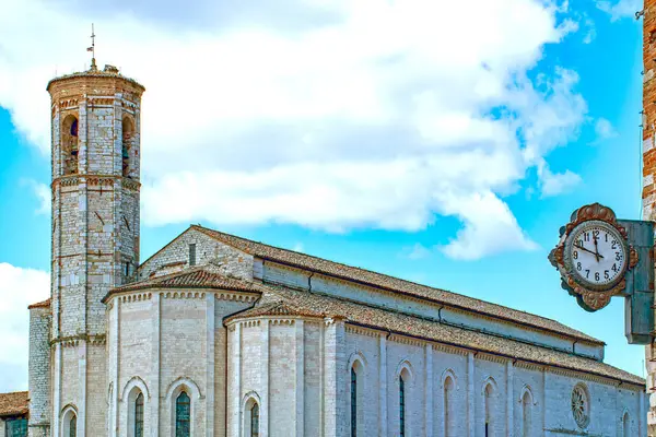 Gubbio Umbria Talya Eski Kilise Telifsiz Stok Imajlar