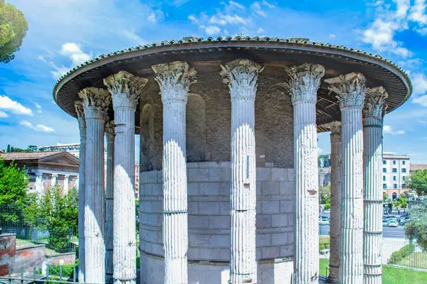 Roma Italia Antico Tempio Ercole Vittore Immagini Stock Royalty Free