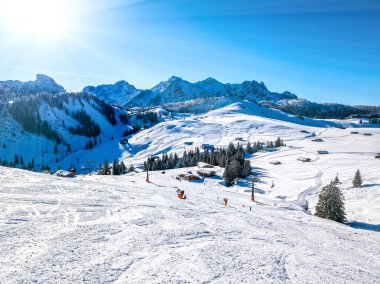 Avusturya 'nın Zell am bölgesindeki Lofer kayak merkezi