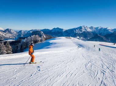Avusturya 'nın Zell am bölgesindeki Lofer kayak merkezi