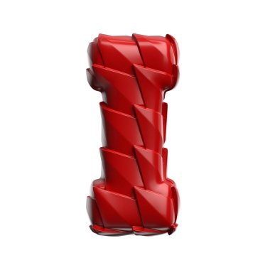 ejderha harfi I - Büyük harf 3d sürüngen ölçekli yazı tipi beyaz arka planda izole edildi. Bu alfabe yaratıcı illüstrasyonlar için mükemmeldir ama sadece Çin 'in yeni yılı, mitleri ve video oyunları ile sınırlı değildir....