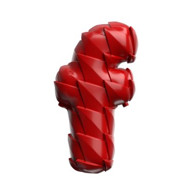 ejderha harfi F - küçük 3d sürüngen ölçekli yazı tipi beyaz arkaplanda izole edildi. Bu alfabe yaratıcı illüstrasyonlar için mükemmeldir ama sadece Çin 'in yeni yılı, mitleri ve video oyunları ile sınırlı değildir....