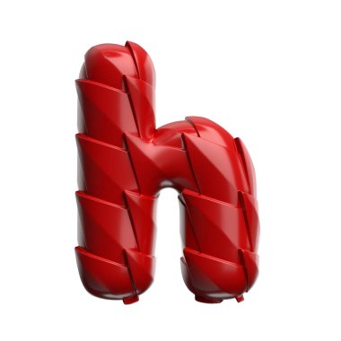 ejderha harfi H - küçük 3d sürüngen ölçekli yazı tipi beyaz arkaplanda izole edildi. Bu alfabe yaratıcı illüstrasyonlar için mükemmeldir ama sadece Çin 'in yeni yılı, mitleri ve video oyunları ile sınırlı değildir....