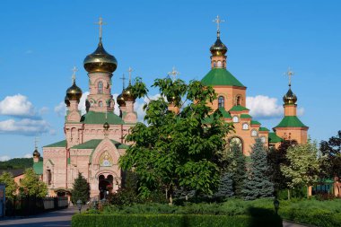 Holy Intercession Monastery, Goloseevsky Hermitage - skete of Kyiv-Pechersk Lavra, located in forest in south of Kyiv city, Ukraine. Place of monastic deeds