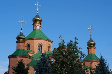 Holy Intercession Monastery, Goloseevsky Hermitage - skete of Kyiv-Pechersk Lavra, located in forest in south of Kyiv city, Ukraine. Place of monastic deeds