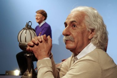 BUKOVEL, UKRAINE, OCTOBER 13, 2022: World-famous scientist, theoretical physicist, Nobel laureate, creator of theory of relativity, greatest and most influential physicist of all time Albert Einstein